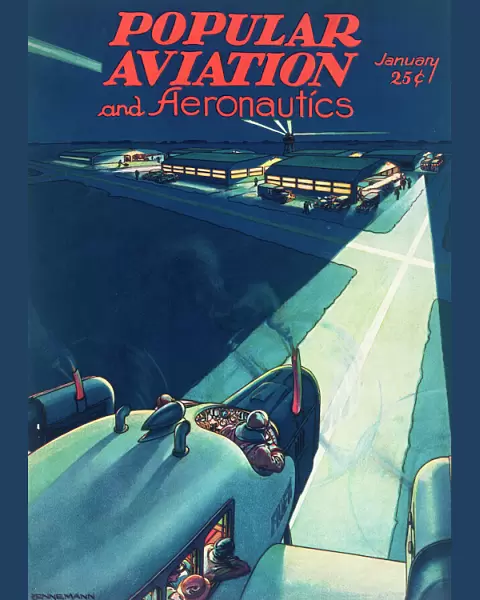 Cover design, Popular Aviation and Aeronautics