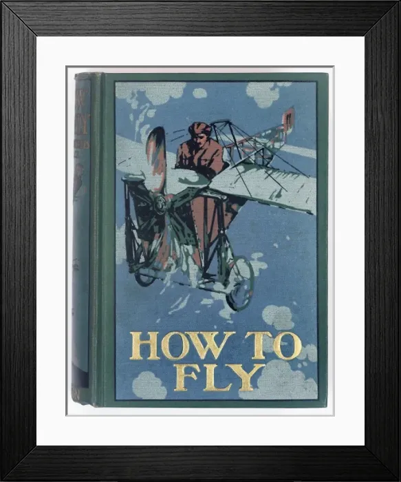 Framed Print : Book cover design, How to Fly Framed Print : Book cover design, How to Fly