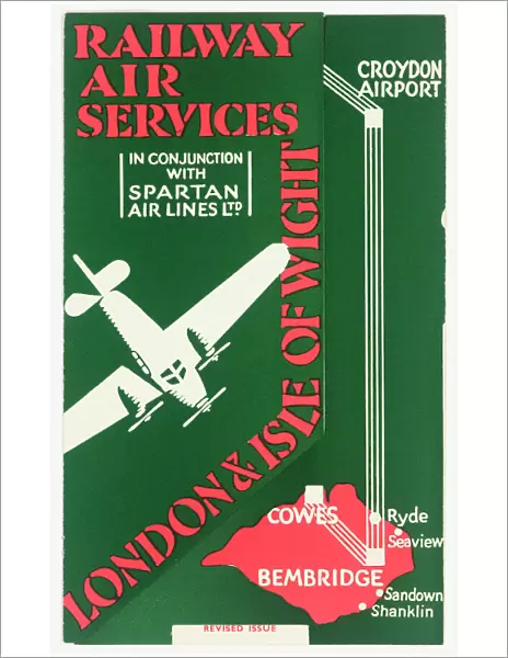Cover design, Railway Air Services timetable