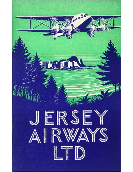 Cover design, Jersey Airways brochure