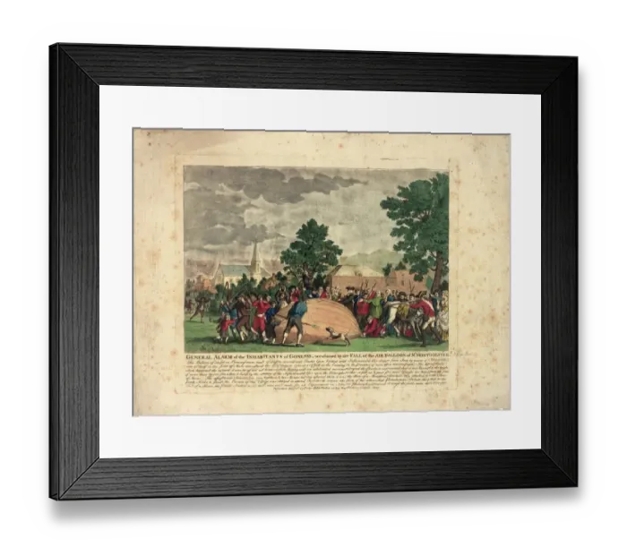 Framed Print : Montgolfier balloon, Gonesse, near Paris Framed Print : Montgolfier balloon, Gonesse, near Paris