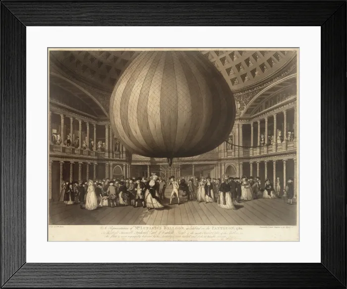 Framed Print : Lunardis balloon, Pantheon Framed Print : Lunardis balloon, Pantheon