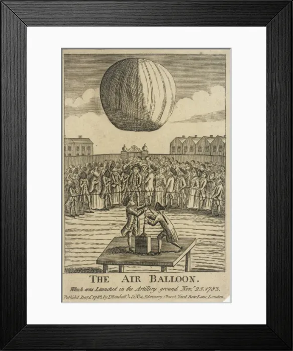 Framed Print : Balloon launched from Artillery Ground Framed Print : Balloon launched from Artillery Ground