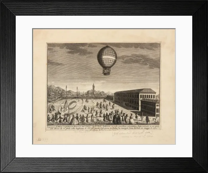 Framed Print : Adreanis balloon launch, Milan, Italy Framed Print : Adreanis balloon launch, Milan, Italy