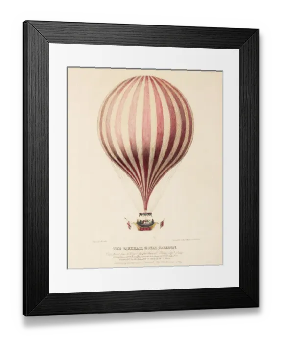 Framed Print : Vauxhall Royal Balloon ascent Framed Print : Vauxhall Royal Balloon ascent