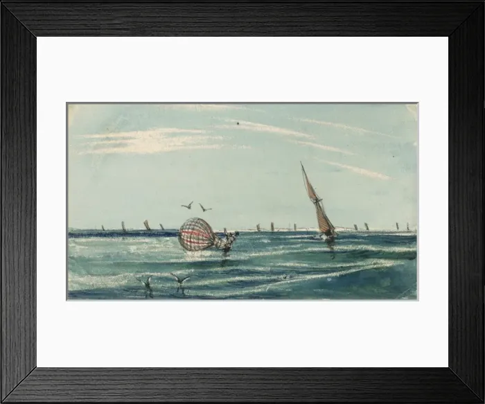 Framed Print : Balloon race, Green brothers Framed Print : Balloon race, Green brothers
