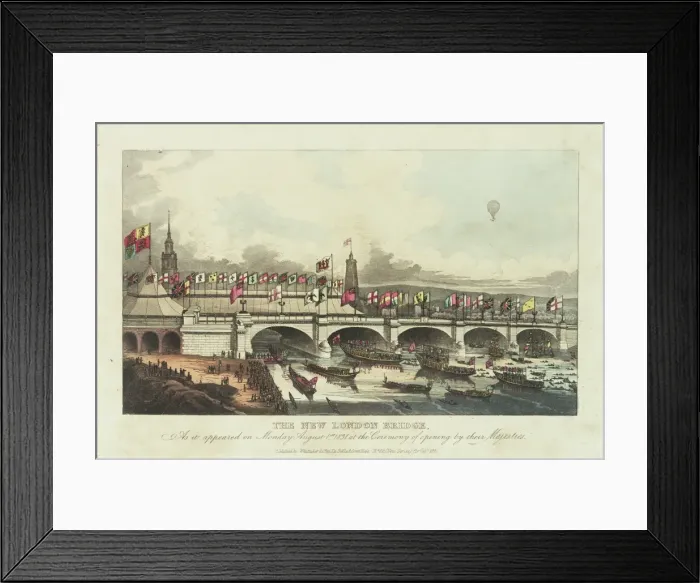 Framed Print : Opening of New London Bridge