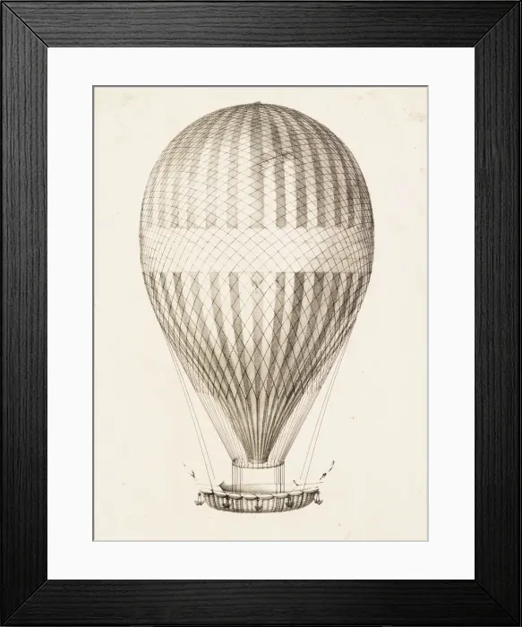 Framed Print : Large balloon image on a prospectus Framed Print : Large balloon image on a prospectus