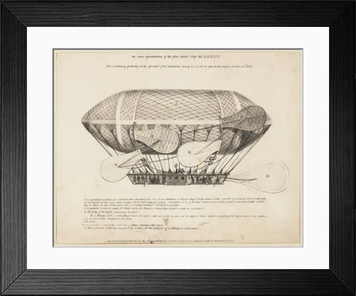 Framed Print : Airship, the Eagle, on display in London Framed Print : Airship, the Eagle, on display in London