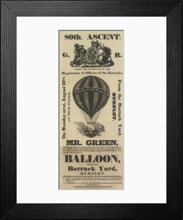 Framed Print : Balloon event, Charles Green Framed Print : Balloon event, Charles Green
