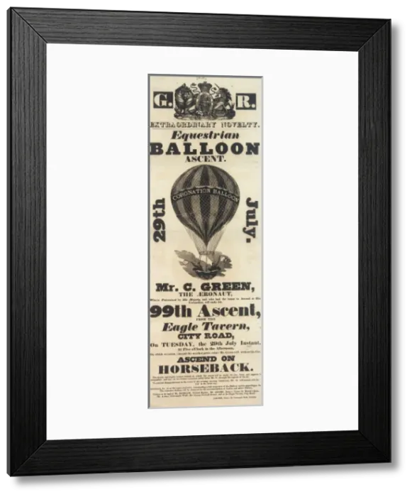 Framed Print : Balloon event, Charles Green Framed Print : Balloon event, Charles Green