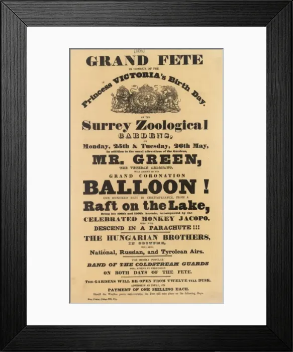Framed Print : Balloon event, Charles Green Framed Print : Balloon event, Charles Green