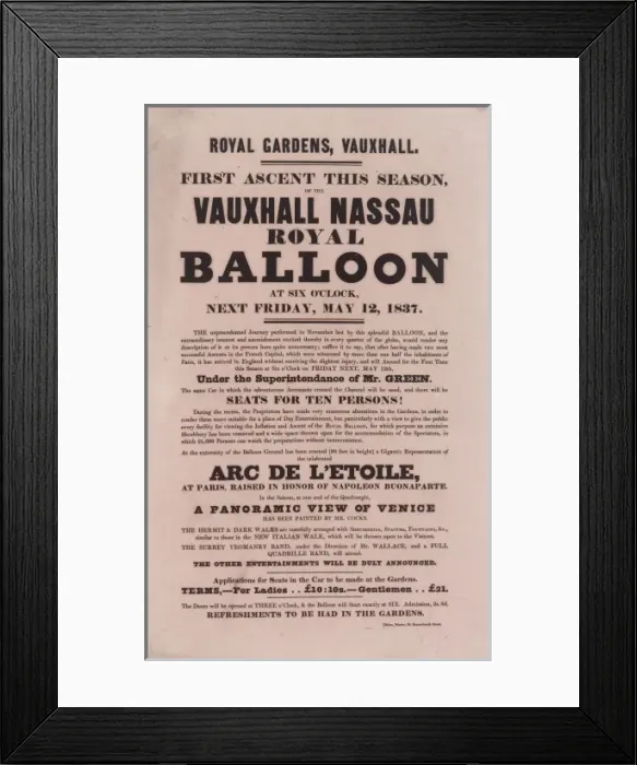Framed Print : Balloon event, Charles Green Framed Print : Balloon event, Charles Green