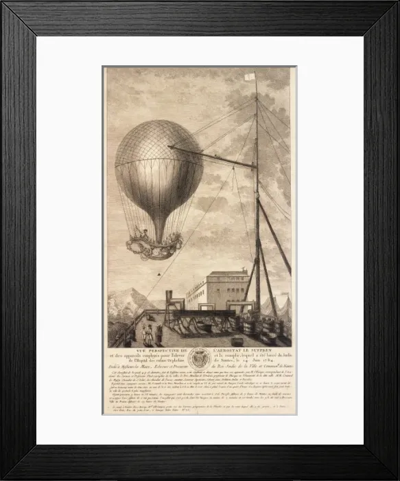 Framed Print : Le Suffren balloon ascent, Nantes Framed Print : Le Suffren balloon ascent, Nantes