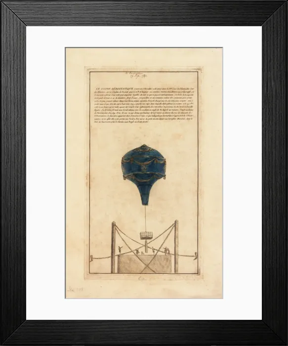 Framed Print : Balloon built at Versailles Framed Print : Balloon built at Versailles