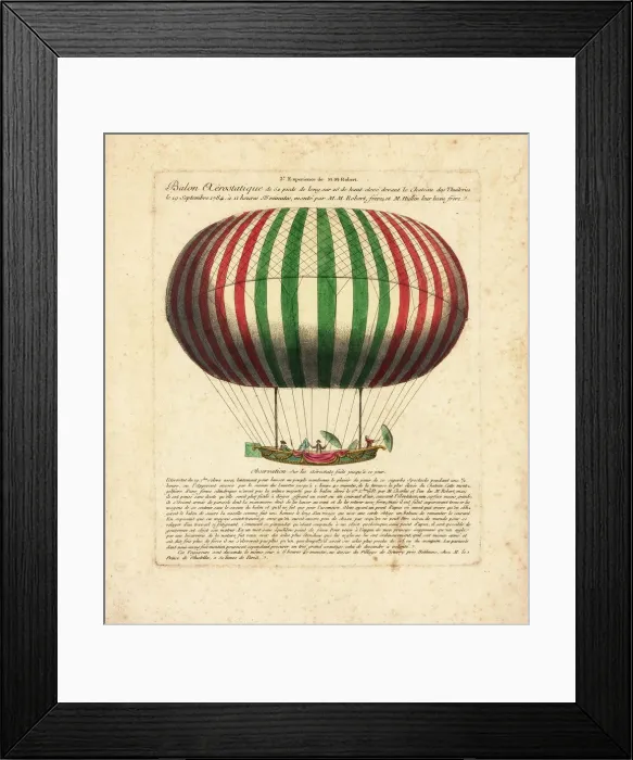 Framed Print : Balloon ascent from Tuileries Chateau, Paris Framed Print : Balloon ascent from Tuileries Chateau, Paris