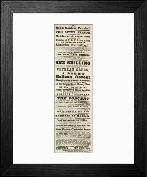 Framed Print : Balloon event, Charles Green Framed Print : Balloon event, Charles Green