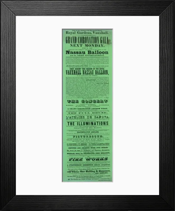 Framed Print : Balloon event, Charles Green Framed Print : Balloon event, Charles Green