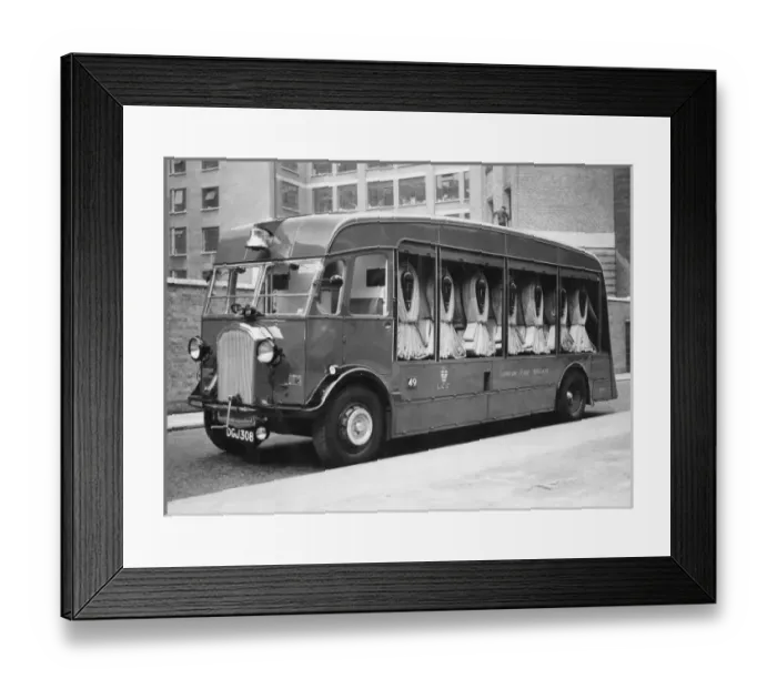 Framed Print : LCC-LFB Lee Green hose laying lorry at Lambeth HQ Framed Print : LCC-LFB Lee Green hose laying lorry at Lambeth HQ