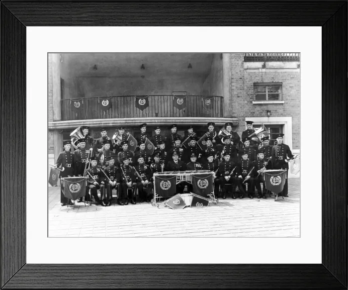 Framed Print : London Fire Brigade band at Brigade HQ - Lambeth Framed Print : London Fire Brigade band at Brigade HQ - Lambeth