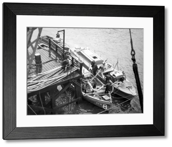 Framed Print : Fire boat SS Sambre at Enderbys Wharf, Greenwich Framed Print : Fire boat SS Sambre at Enderbys Wharf, Greenwich