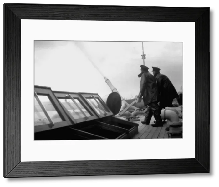 Framed Print : Massey Shaw fireboat, Blackfriars river fire station Framed Print : Massey Shaw fireboat, Blackfriars river fire station