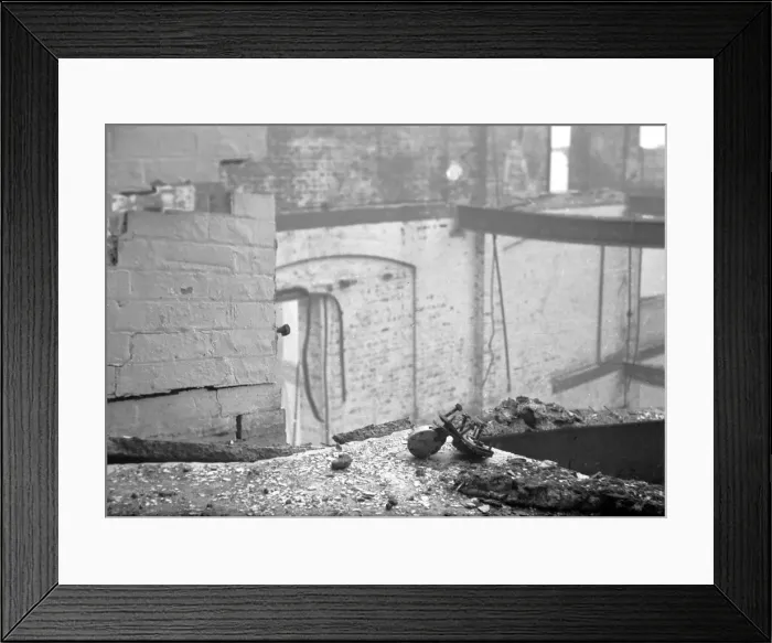 Framed Print : Blitz in London -- Boxhill Street Framed Print : Blitz in London -- Boxhill Street