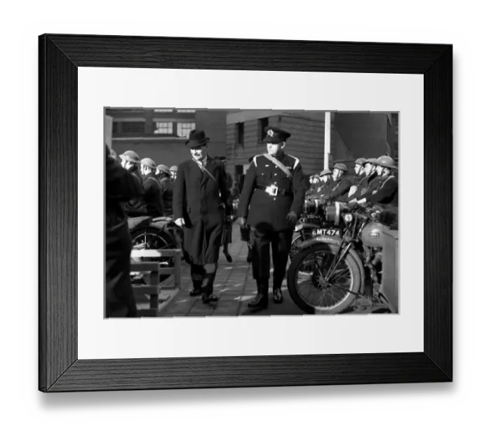 Framed Print : Visit to LFB by Mr Attlee, Lord Privy Seal, WW2 Framed Print : Visit to LFB by Mr Attlee, Lord Privy Seal, WW2