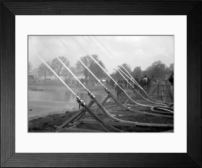Framed Print : NFS - Home Office hose tests at Wimbledon, WW2 Framed Print : NFS - Home Office hose tests at Wimbledon, WW2