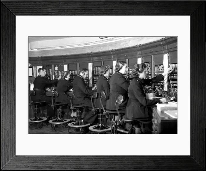 Framed Print : NFS London Region control room, HQ, WW2 Framed Print : NFS London Region control room, HQ, WW2
