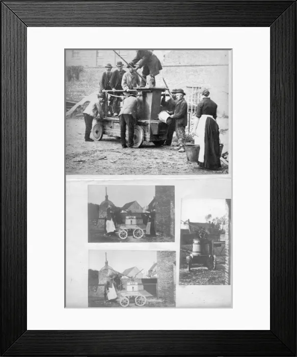 Framed Print : Montage of images of parish fire pumps Framed Print : Montage of images of parish fire pumps