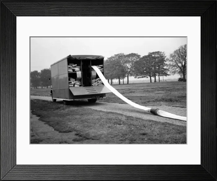 Framed Print : NFS Home Office hose tests, Wimbledon, WW2 Framed Print : NFS Home Office hose tests, Wimbledon, WW2