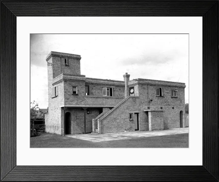 Framed Print : A newly built NFS (London Region) fire station, WW2 Framed Print : A newly built NFS (London Region) fire station, WW2