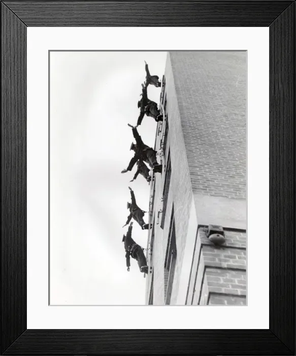 Framed Print : NFS (London Region) fire brigade display at Lambeth, WW2 Framed Print : NFS (London Region) fire brigade display at Lambeth, WW2