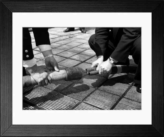 Framed Print : Franklin. E. Smith hose coupling, WW2 Framed Print : Franklin. E. Smith hose coupling, WW2