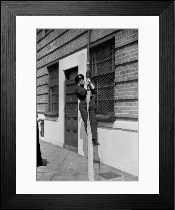 Framed Print : Franklin. E. Smith hose coupling, WW2