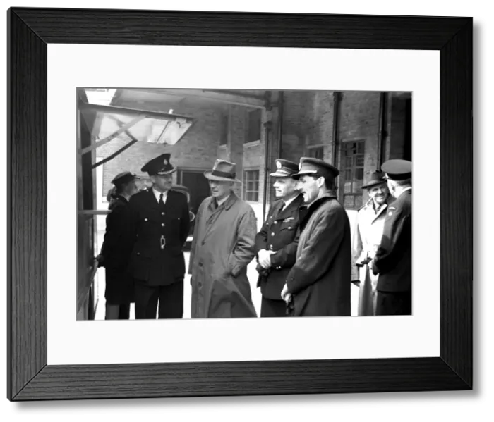 Framed Print : Members of Canadian Fire Service join NFS, WW2 Framed Print : Members of Canadian Fire Service join NFS, WW2