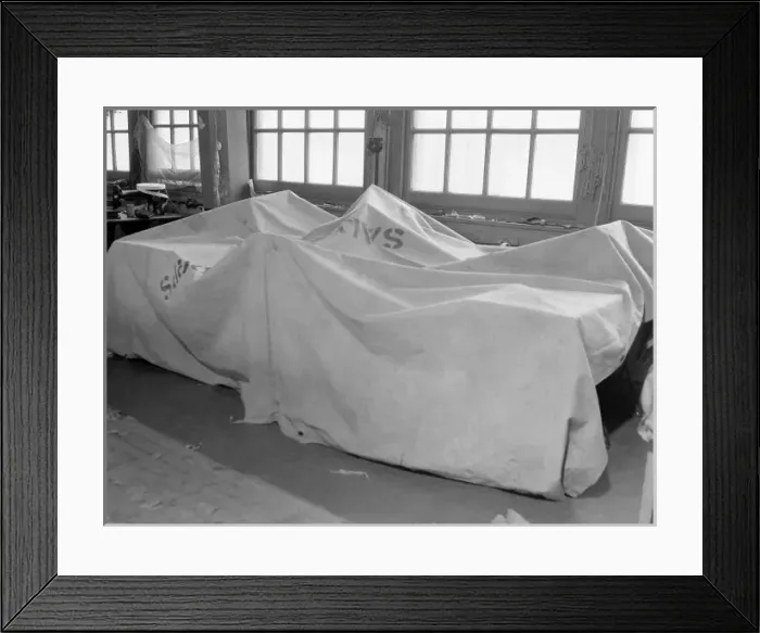 Framed Print : NFS (Salvage Corps) protective sheets, WW2 Framed Print : NFS (Salvage Corps) protective sheets, WW2