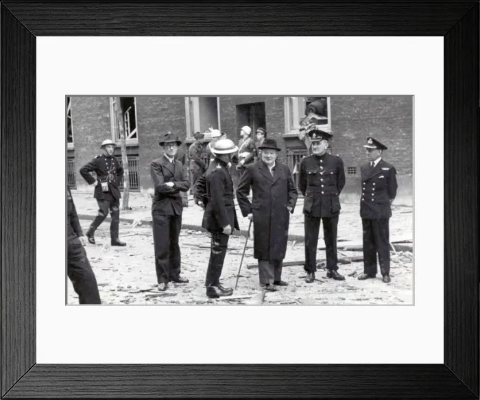 Framed Print : NFS (London Region) Pimlico V1 bombing attack, WW2 Framed Print : NFS (London Region) Pimlico V1 bombing attack, WW2
