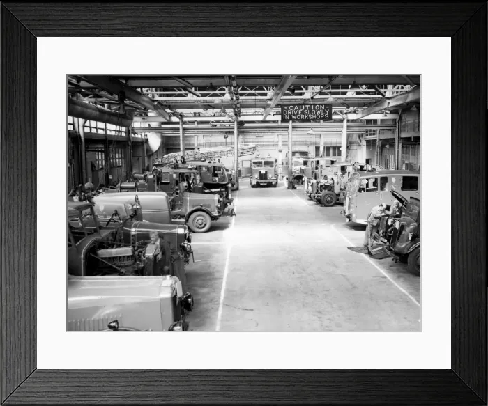 Framed Print : LCC-LFB Vehicle and equipment workshops complex Framed Print : LCC-LFB Vehicle and equipment workshops complex