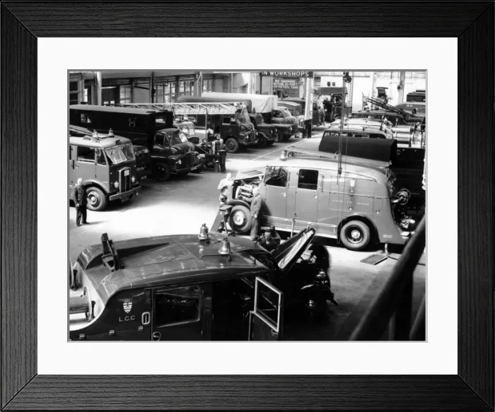 Framed Print : LCC-LFB Vehicle and equipment workshops complex Framed Print : LCC-LFB Vehicle and equipment workshops complex