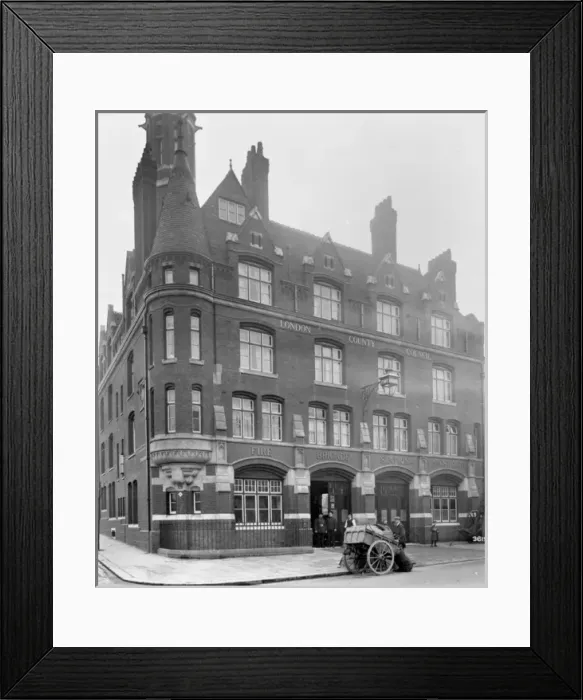 Framed Print : LCC-LFB Wandsworth fire station, SW London Framed Print : LCC-LFB Wandsworth fire station, SW London