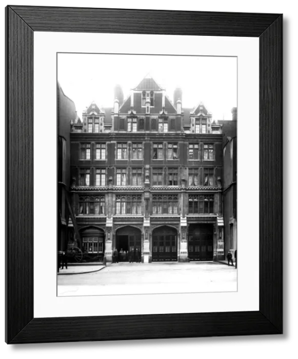 Framed Print : LCC-LFB Bishopsgate fire station, City of London Framed Print : LCC-LFB Bishopsgate fire station, City of London