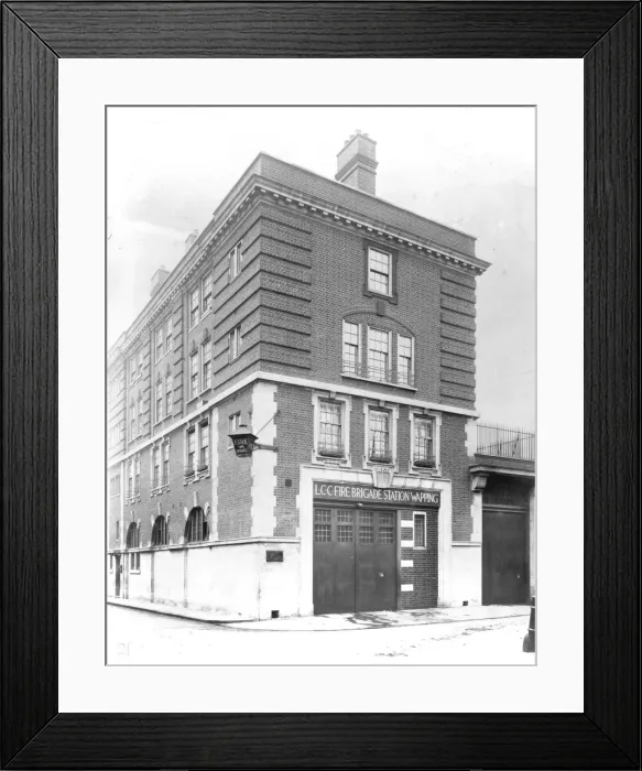 Framed Print : LCC-LFB Wapping fire station, East London Framed Print : LCC-LFB Wapping fire station, East London