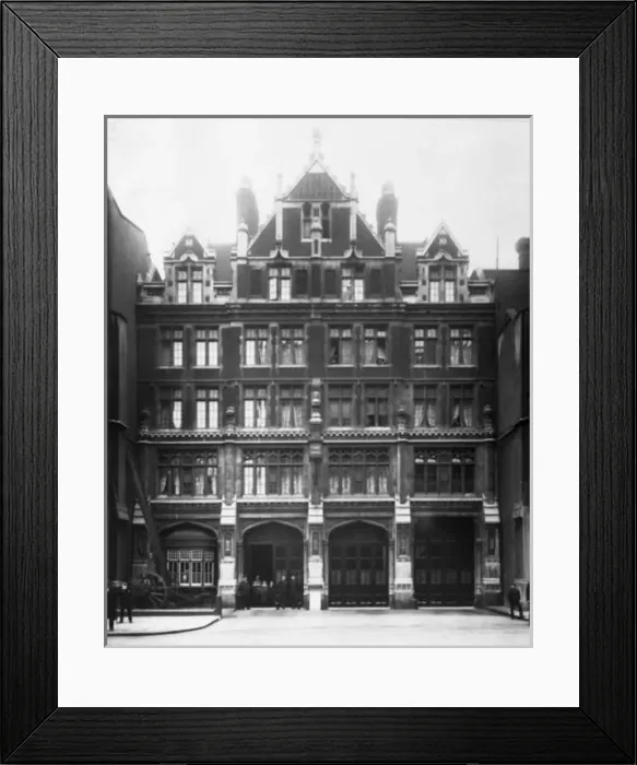 Framed Print : LCC-LFB Bishopsgate fire station, City of London
