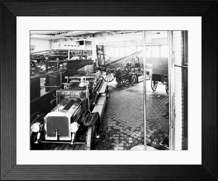 Framed Print : LCC-LFB Cannon Street fire station, City of London Framed Print : LCC-LFB Cannon Street fire station, City of London