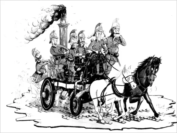 Chris Reynolds Victorian fire engine cartoon