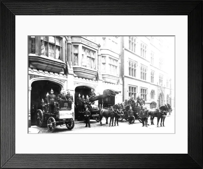 Framed Print : LCC-LFB Whitefriars fire station, City of London Framed Print : LCC-LFB Whitefriars fire station, City of London