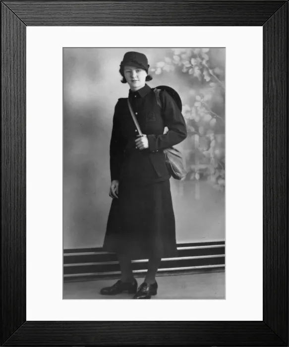 Framed Print : Firewoman of the AFS, Jean Savory, WW2 Framed Print : Firewoman of the AFS, Jean Savory, WW2