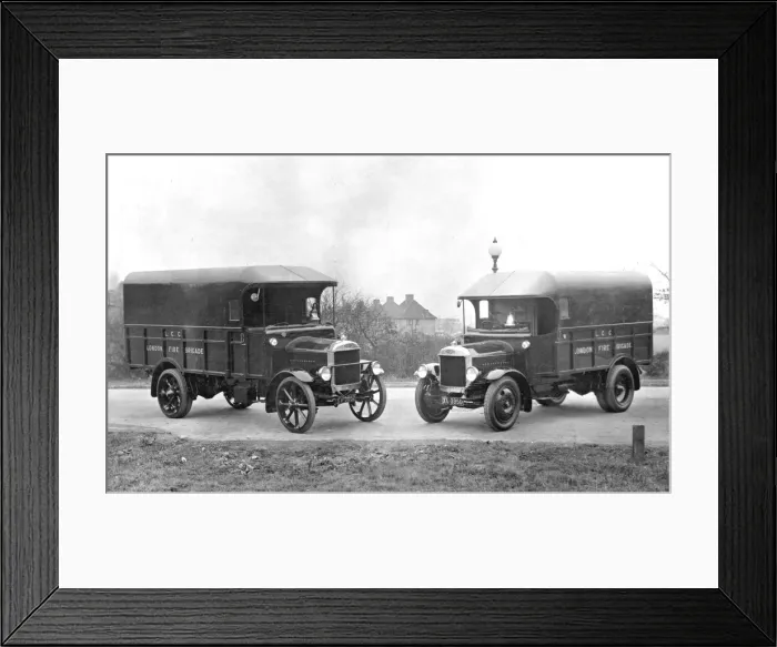 Framed Print : LCC-LFB two Dennis tenders Framed Print : LCC-LFB two Dennis tenders